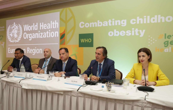 Γεωργιάδης, Αγαπηδάκη στην ημερίδα του ΠΟΥ για την καταπολέμηση της παιδικής παχυσαρκίας